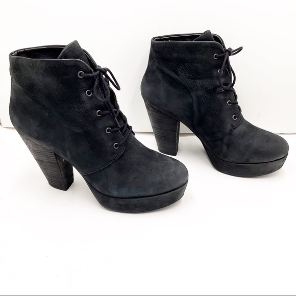{STEVE MADDEN} 'Raspy' Distressed Leather Platform Boots - Picture 7 of 16